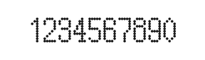 5×10数字点阵字体 ddN510AA1526