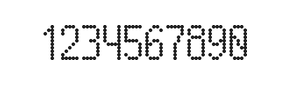 5×10数字点阵字体 ddN510AA1527