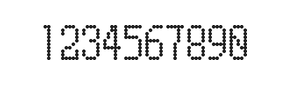 5×10数字点阵字体 ddN510AA1535