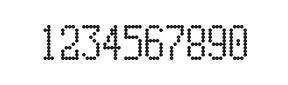 5×10数字点阵字体 ddN510AA1536