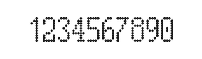 5×10数字点阵字体 ddN510AA1545