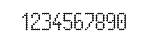 5×10数字点阵字体 ddN510AA1551