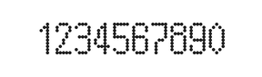 5×10数字点阵字体 ddN510AA1561