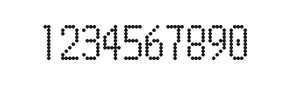 5×10数字点阵字体 ddN510AA1566