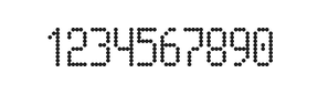 5×10数字点阵字体 ddN510AA1574