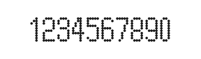 5×10数字点阵字体 ddN510AA1610