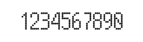 5×10数字点阵字体 ddN510AA1615