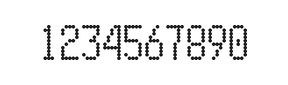 5×10数字点阵字体 ddN510AA1616