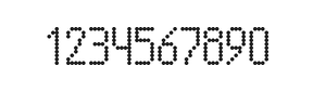 5×10数字点阵字体 ddN510AA1646