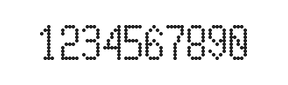 5×10数字点阵字体 ddN510AA1647