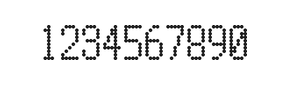 5×10数字点阵字体 ddN510AA1655