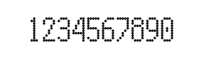 5×10数字点阵字体 ddN510AA1668