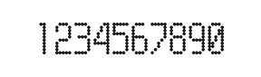 5×10数字点阵字体 ddN510AA1673