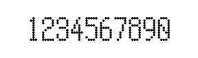 5×10数字点阵字体 ddN510AA1678