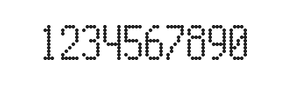 5×10数字点阵字体 ddN510AA1697