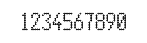 5×10数字点阵字体 ddN510AA1739