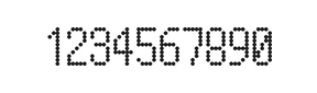 5×10数字点阵字体 ddN510AA1740