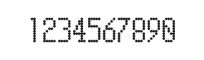 5×10数字点阵字体 ddN510AA1744