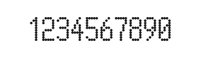 5×10数字点阵字体 ddN510AA1765