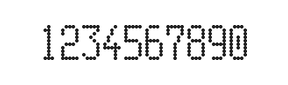 5×10数字点阵字体 ddN510AA1767