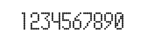 5×10数字点阵字体 ddN510AA1774