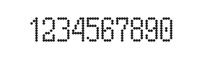 5×10数字点阵字体 ddN510AA1776