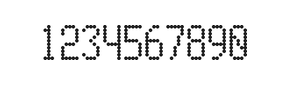 5×10数字点阵字体 ddN510AA1844