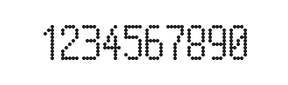 5×10数字点阵字体 ddN510AA1845