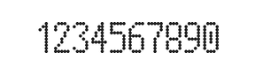 5×10数字点阵字体 ddN510AA1872