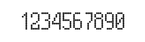 5×10数字点阵字体 ddN510AA1878