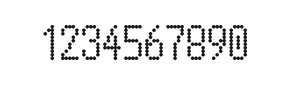 5×10数字点阵字体 ddN510AA1888