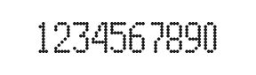 5×10数字点阵字体 ddN510AA1897