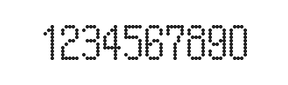 5×10数字点阵字体 ddN510AA1910