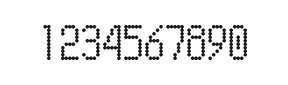 5×10数字点阵字体 ddN510AA1915