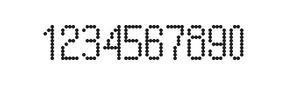 5×10数字点阵字体 ddN510AA1919