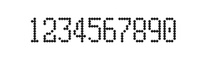 5×10数字点阵字体 ddN510AA1928