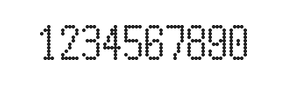5×10数字点阵字体 ddN510AA1944