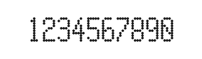 5×10数字点阵字体 ddN510AA1949