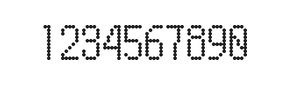 5×10数字点阵字体 ddN510AA1954