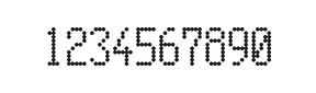 5×10数字点阵字体 ddN510AA1963