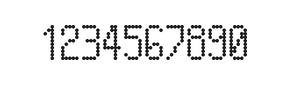 5×10数字点阵字体 ddN510AA1964