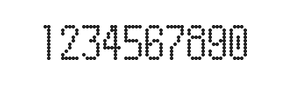 5×10数字点阵字体 ddN510AA1965
