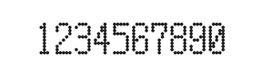 5×10数字点阵字体 ddN510AA1977