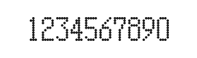 5×10数字点阵字体 ddN510AA1983