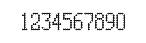 5×10数字点阵字体 ddN510AA1991