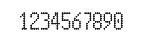 5×10数字点阵字体 ddN510AA1993
