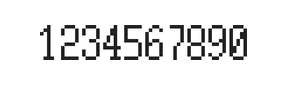 5×10数字点阵字体 ddN510AB0181