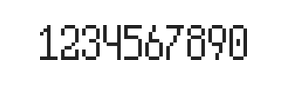5×10数字点阵字体 ddN510AB0416