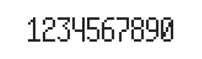 5×10数字点阵字体 ddN510AB0429