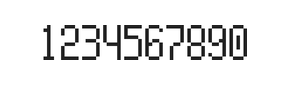 5×10数字点阵字体 ddN510AB0437